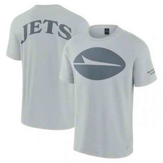Men Fanatics Gray New York Jets Elements Iconic T Shirt